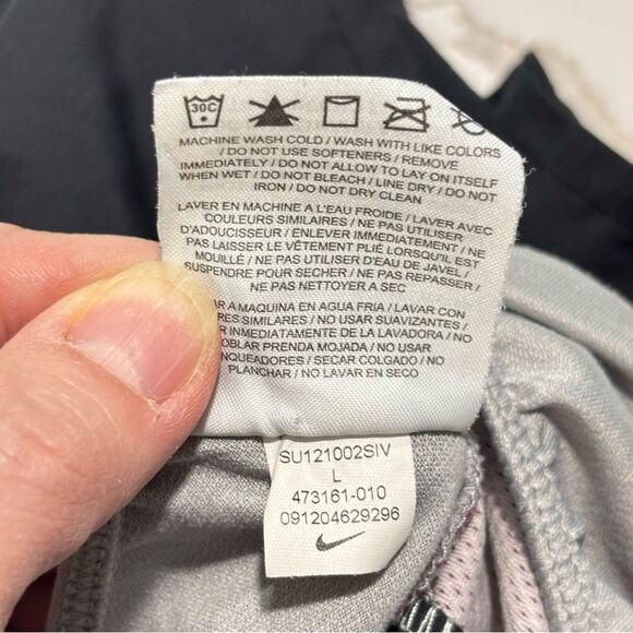 Nike | Women’s Black Dri-Fit Lined Athletic Running Shorts Pink White Size L - Picture 8 of 15